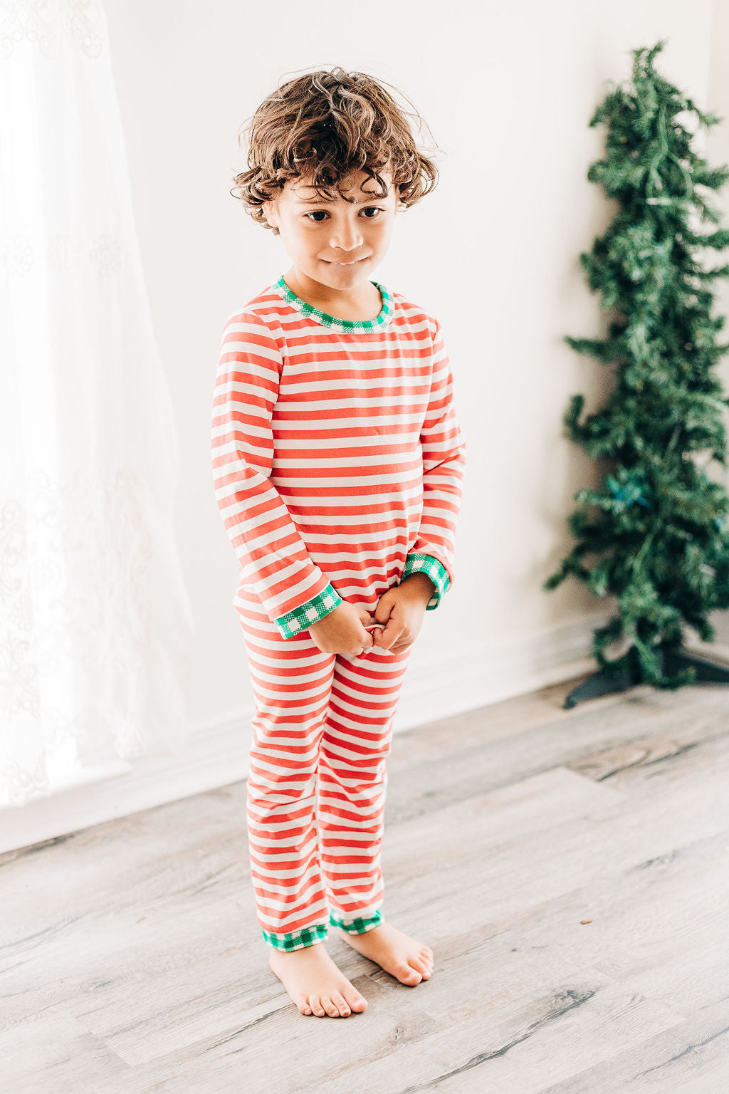 Christmas pajamas with back flap hot sale