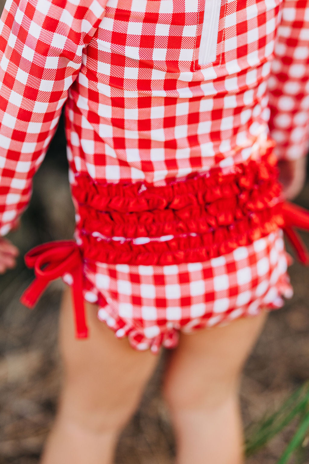 Red gingham hot sale bathing suit