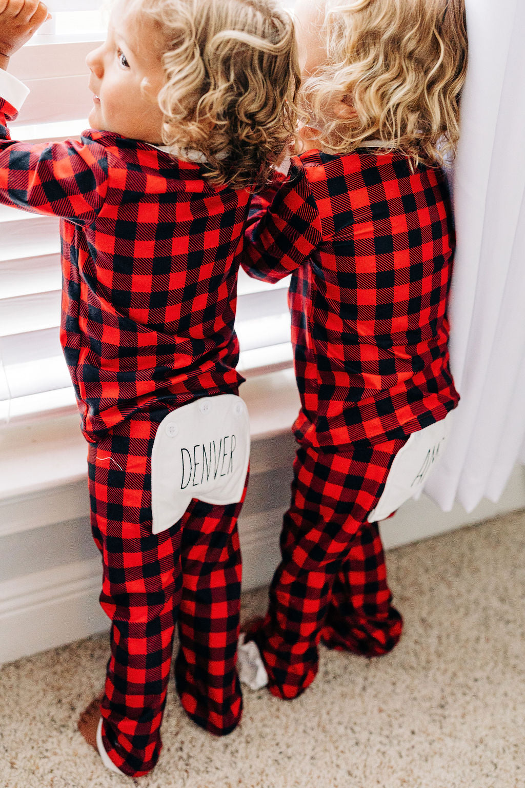 Newborn buffalo plaid discount pajamas