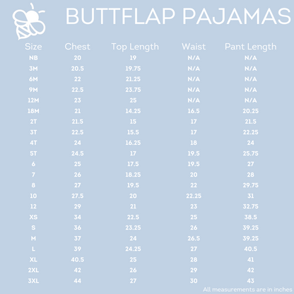 Buttflap Pajamas - Snowflake