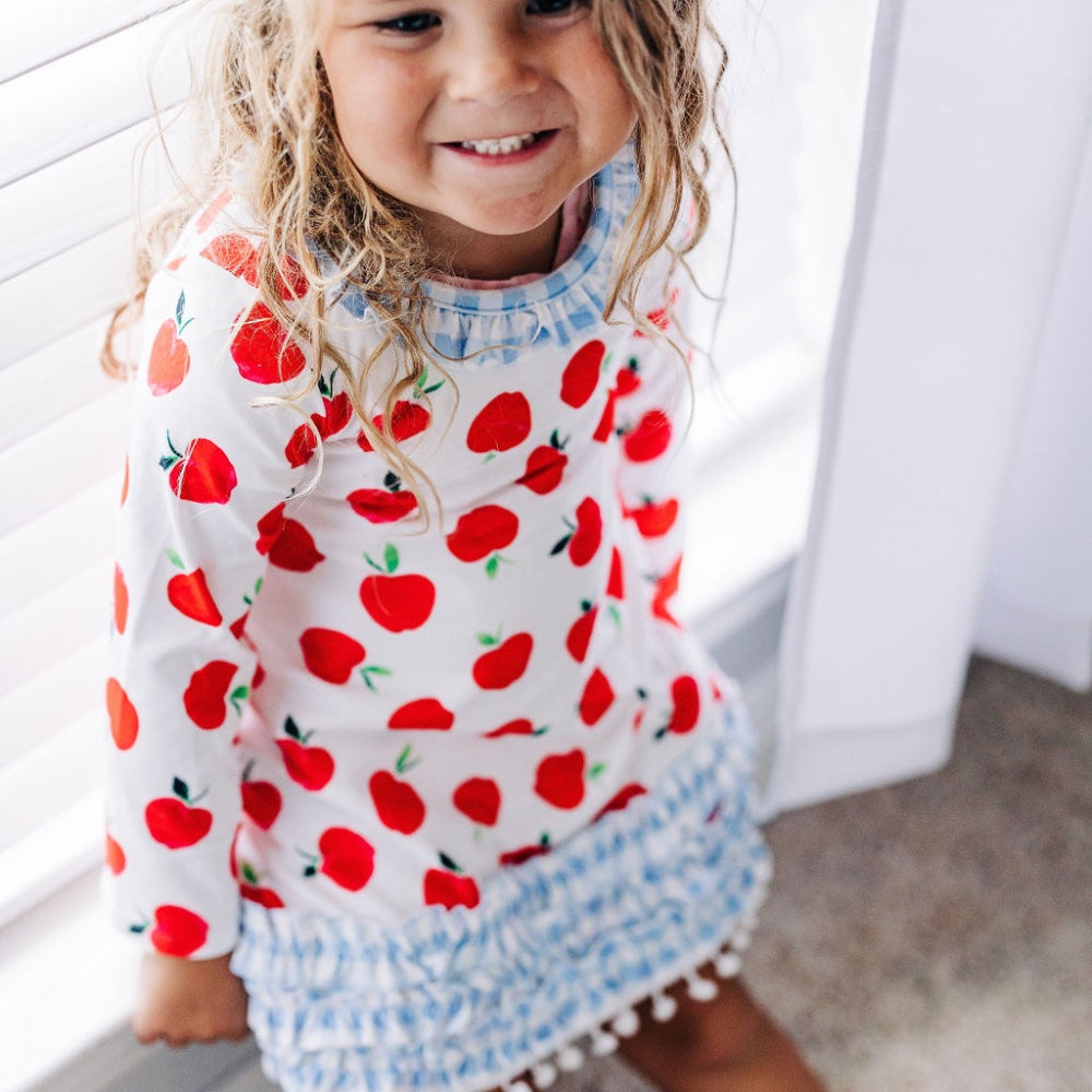 Apple Orchard - Ruffle Gown with Bloomers – Sugar Bee Clothing