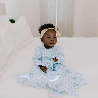 Blue Gingham - Robes - Sugar Bee Clothing