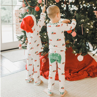 Buttflap Pajamas - Christmas Tractor Holiday Lounge - Sugar Bee Clothing