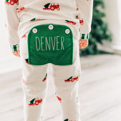 Buttflap PJs - Christmas Tractor