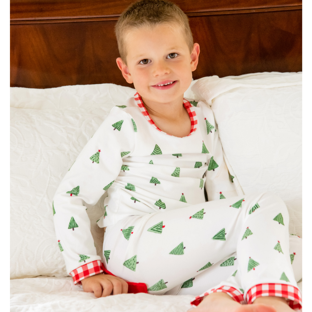 Christmas Tree Buttflap Pajamas Sugar Bee Clothing