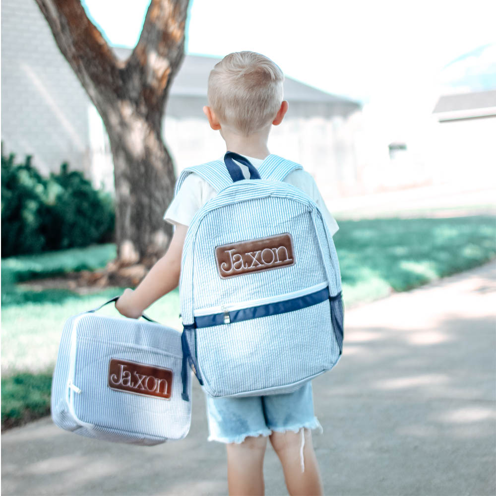 Seersucker Lunch Bag - Sugar Bee Clothing