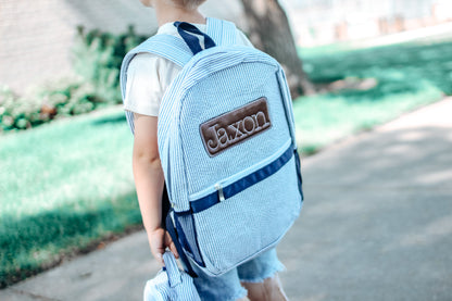 Seersucker Backpack - Sugar Bee Clothing