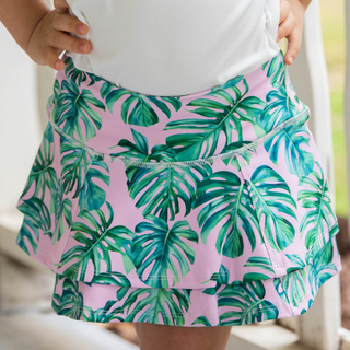 Tennis Skirt - Palm Leaves - Sugar Bee Clothing