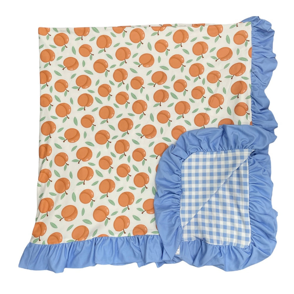 Ruffle Blanket - Georgia Peaches