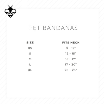 Bright Hollies - Pet Bandana - Sugar Bee Clothing