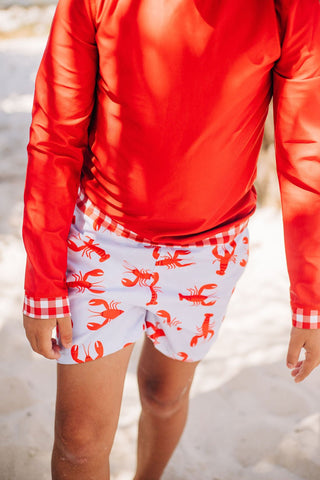 Swim Shorts - Crawfish - Sugar Bee Clothing