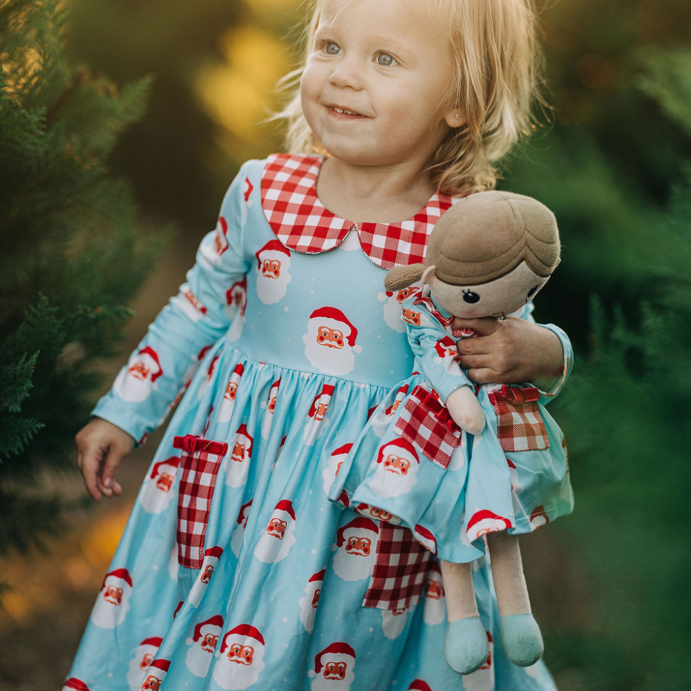 White Santa Twirl Dress – Sugar Bee Clothing